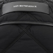 Picture of EMPORIO ARMANI Men's Black Logo Patch Quilted Backpack