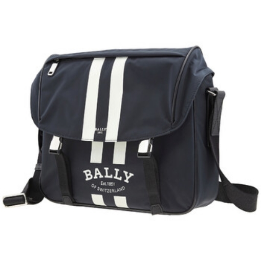 Picture of BALLY Men's Midnight / Palladio Fabro Nylon Messenger Bag