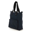 Picture of BALLY Fallie Navy Logo Print Nylon Tote Bag