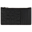 Picture of COACH Midnight Signature Leather Zip Card Case