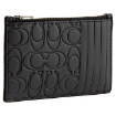 Picture of COACH Midnight Signature Leather Zip Card Case