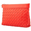 Picture of BOTTEGA VENETA Classic Intrecciato Leather Clutch Bag - Tomato