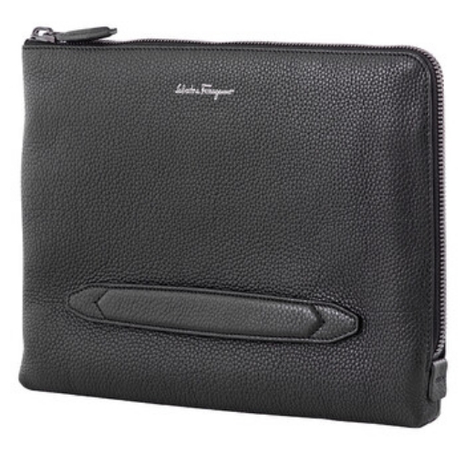 Picture of SALVATORE FERRAGAMO Firenze Logo Clutch Bag - Black