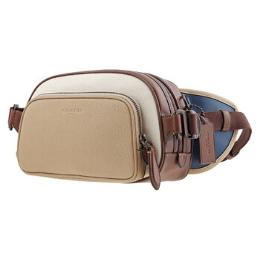 Picture of COACH White Men's Hitch Belt Bag In Organic Cotton Canvas