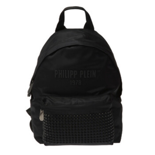 Picture of PHILIPP PLEIN Men's PP1978 Black Nylon Studs Backpack