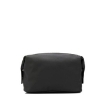 Picture of BALLY Black Men's Black Veitt Logo Plaque Wash Bag