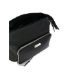 Picture of BALLY Black Men's Black Veitt Logo Plaque Wash Bag