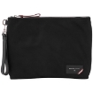 Picture of BALLY Fholler Black Men's Logo Patch Clutch