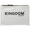 Picture of BURBERRY Medium Kingdom Print Cotton Pouch In Chalk White