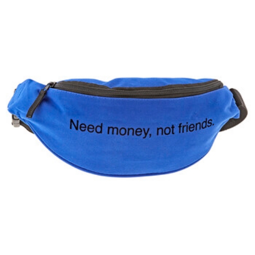 Picture of F.A.M.T. Men's "Need Money" Royal Belt Bag