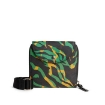 Picture of ROBERTO CAVALLI Men's Tiger Twiga Print Messenger Crossbody Bag