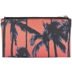 Picture of SAINT LAURENT Men's Dip-Dye Palm Printed Nylon Bill Pouch