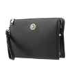 Picture of VERSACE Black La Medusa Large Leather Pouch