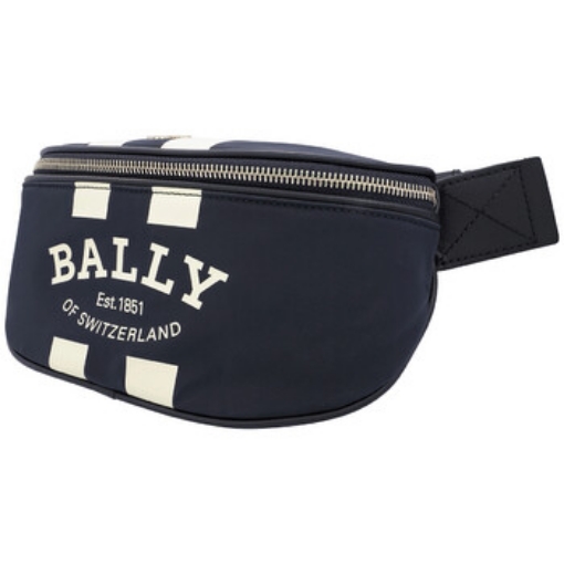 Picture of BALLY Men's Midnight / Palladio Flynos Nylon Bum Bag