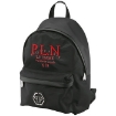 Picture of PHILIPP PLEIN Men's P.L.N. Logo Print Backpack In Black