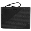 Picture of SALVATORE FERRAGAMO Black Firenze Leather Clutch Bag