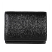 Picture of BALENCIAGA Mini B Leather Tri-fold Wallet-Black