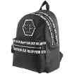 Picture of PHILIPP PLEIN Black Leather Graphic Plein Backpack
