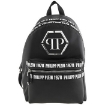 Picture of PHILIPP PLEIN Black Leather Graphic Plein Backpack