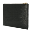 Picture of SAINT LAURENT Black Crocodile Embossed Matte Leather Monogram Tablet Holder