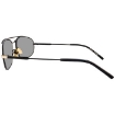 Picture of SAINT LAURENT Silver Flash Oval Men's Sunglasses