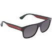 Picture of GUCCI Polarized Grey Rectangular Men's Sunglasses