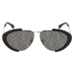 Picture of FENDI Smoke Mirror Logo Oval Men's Sunglasses