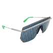 Picture of DIOR Blue Mirror Logo Shield Men's Sunglasses