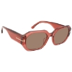 Picture of TOM FORD Veronique Brown Geometric Men's Sunglasses