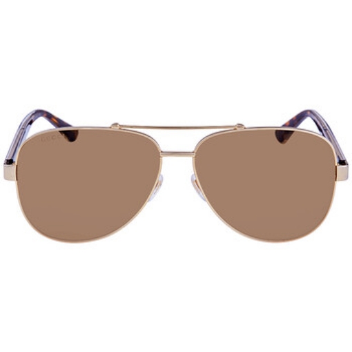 Picture of GUCCI Brown Pilot Men's Sunglasses