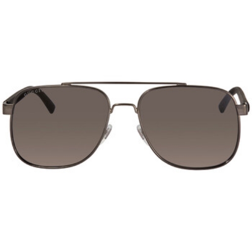 Picture of GUCCI Grey Brown Square Polarized Men's Sunglasses