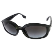 Picture of BURBERRY Milton Grey Gradient Oval Men's Sunglasses