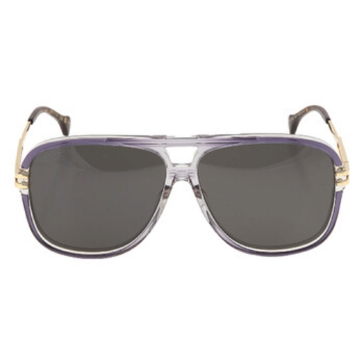 Picture of GUCCI Grey Pilot Men's Sunglasses