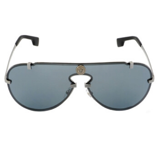 Picture of VERSACE Gray Mirrored Black Pilot Men's Sunglasses