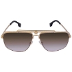 Picture of VERSACE Gray Gradient Brown Rectangular Men's Sunglasses