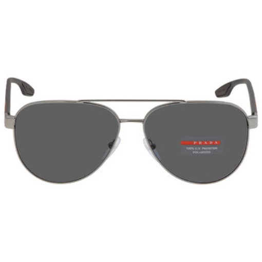 Picture of PRADA LINEA ROSSA Grey Pilot Men's Sunglasses