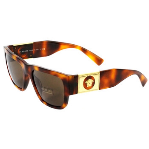 Picture of VERSACE Dark Brown Rectangular Men's Sunglasses