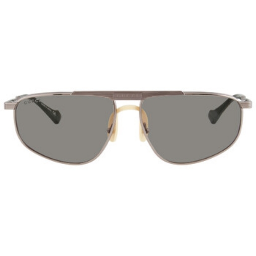 Picture of GUCCI Grey Pilot Men's Sunglasses