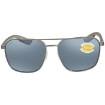 Picture of COSTA DEL MAR WADER Grey Silver Mirror Polarized Polycarbonate Men's Sunglasses