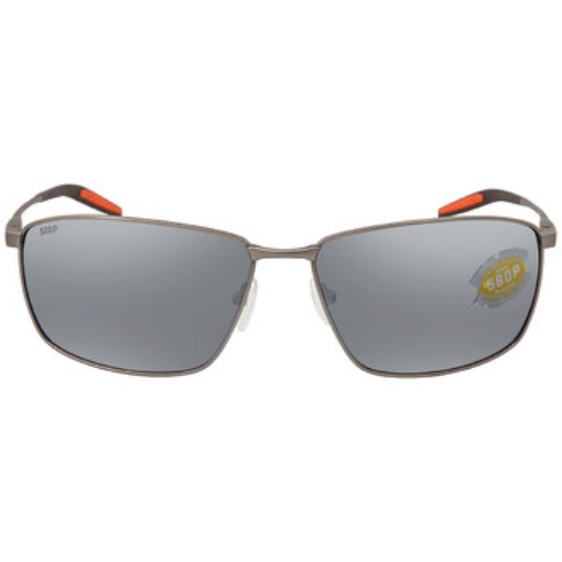 Picture of COSTA DEL MAR TURRET Grey Silver Mirror Polarized Polycarbonate Titanium Men's Sunglasses