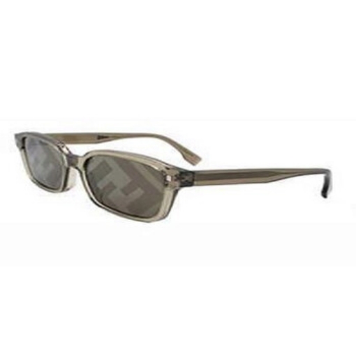 Picture of FENDI Brown Mirror Logo Rectangular Men's Sunglasses