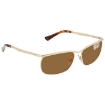 Picture of PERSOL Key West Brown Rectangular Men's Sunglasses