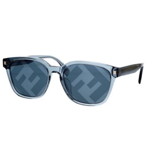 Picture of FENDI Blue Mirror Logo Square Men's Sunglasses