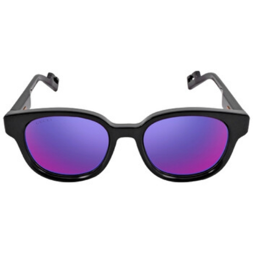 Picture of GUCCI Violet Mirrored Oval Men's Sunglasses