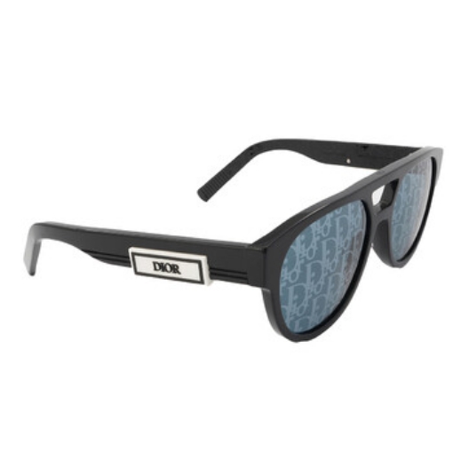 Picture of DIOR Blue with Pattern Mirror Pilot Men's Sunglasses DIORB23 R1I 10b8 54