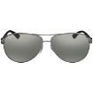 Picture of RAY-BAN Carbon Fibre Polarized Silver Mirror Aviator Men's Sunglasses