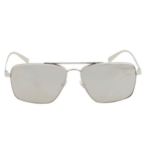 Picture of VERSACE Light Gray Mirrored Silver Square Men's Sunglasses