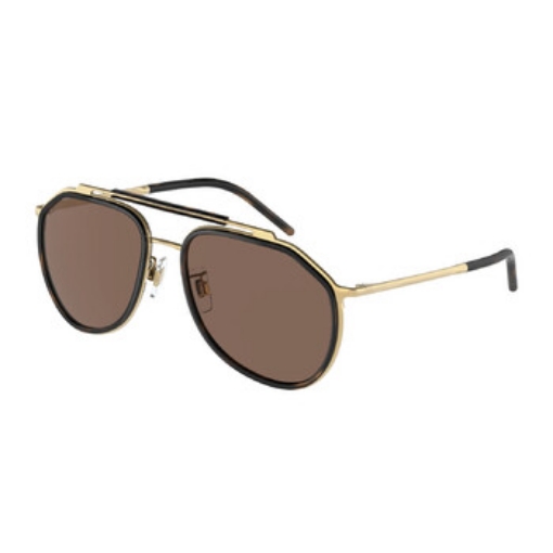 Picture of DOLCE & GABBANA Dark Brown Pilot Men's Sunglasses