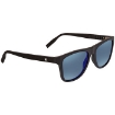 Picture of MONTBLANC Blue Mirror Square Men's Sunglasses