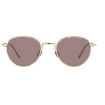 Picture of PRADA Light Purple Brown Round Men's Titanium Sunglasses